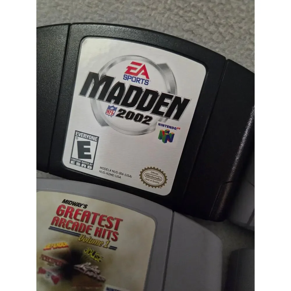 Vtg Lot 5 Nintendo N64 Games Sports NBA Madden Wipeout Arcade